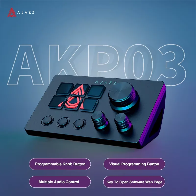 Elgato Stream Deck - Ajazz AKP03E Keyboard Makro Multifungsi untuk