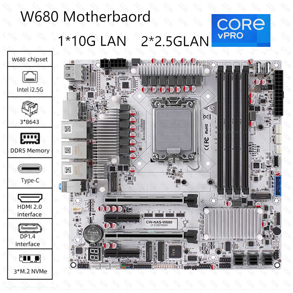 Gaming Speaker 2.1 - Motherboard CWWK W680 AIO Nas Server