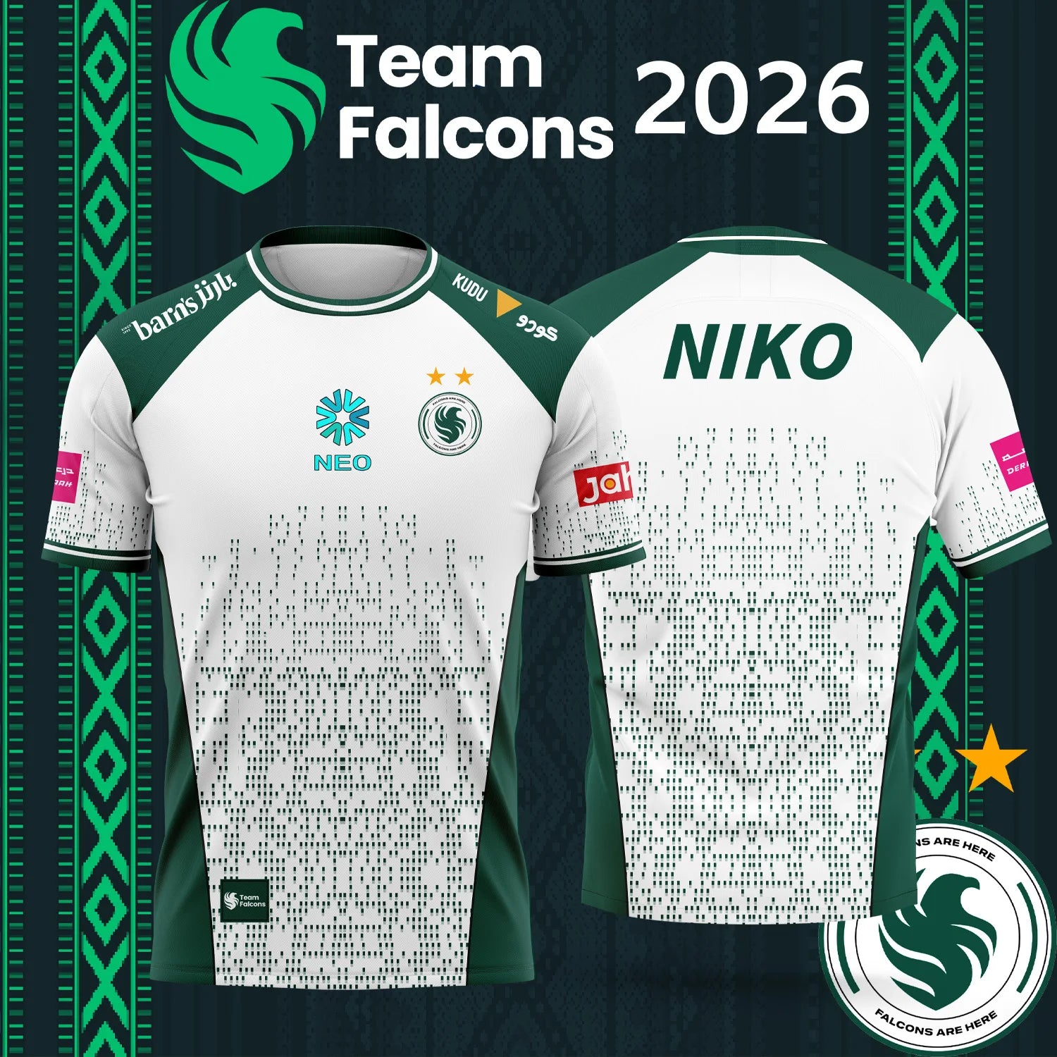 Esports Gaming Jersey - Jersey Esports NIKO Team Falcons 2026