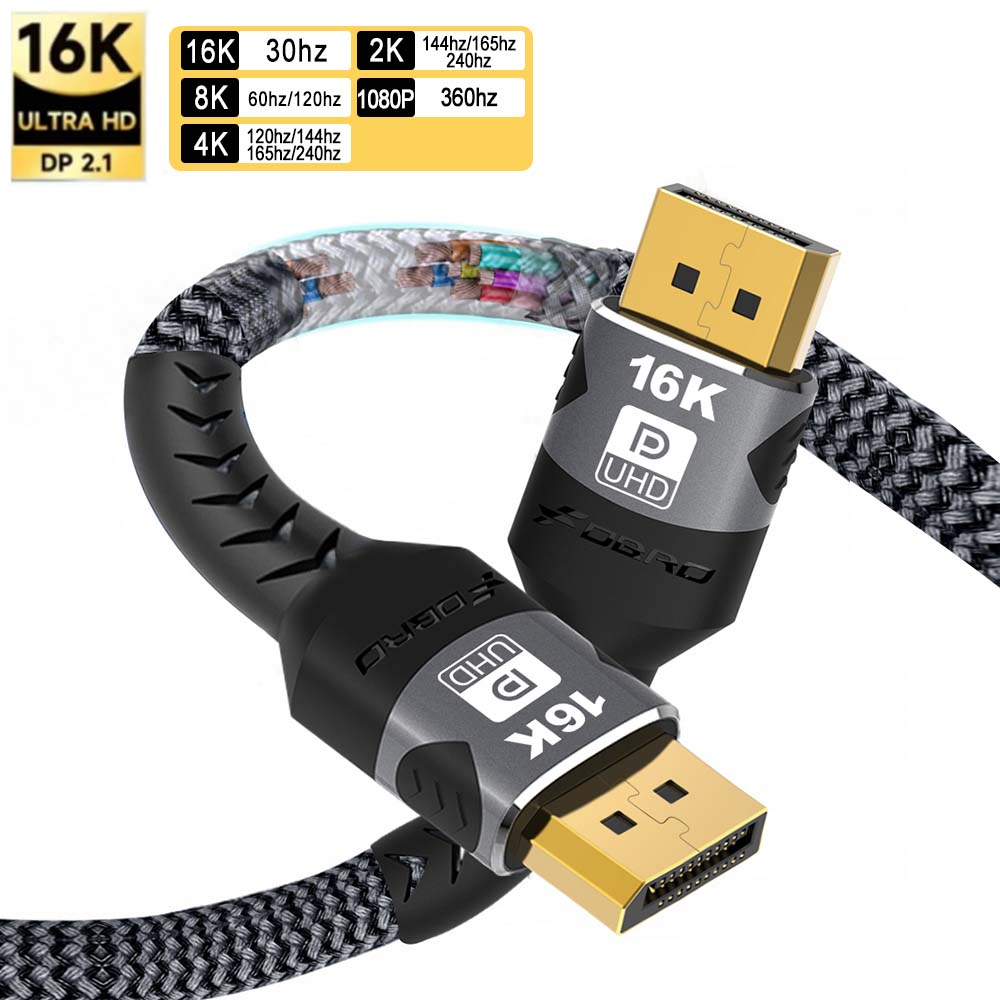 Gaming Speaker 2.1 - Kabel DisplayPort 16K DP 2.1 Kabel