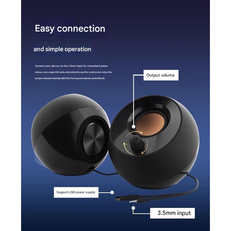 Speaker Pebble Kreatif Subwoof - Gaming Speaker 2.1 ulasan dan harga
