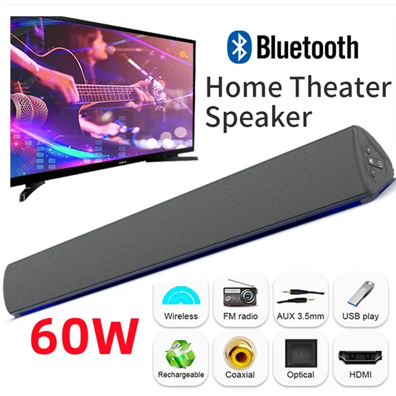 TV nirkabel 60W Speaker Blueto - Gaming Speaker 2.1 ulasan dan harga