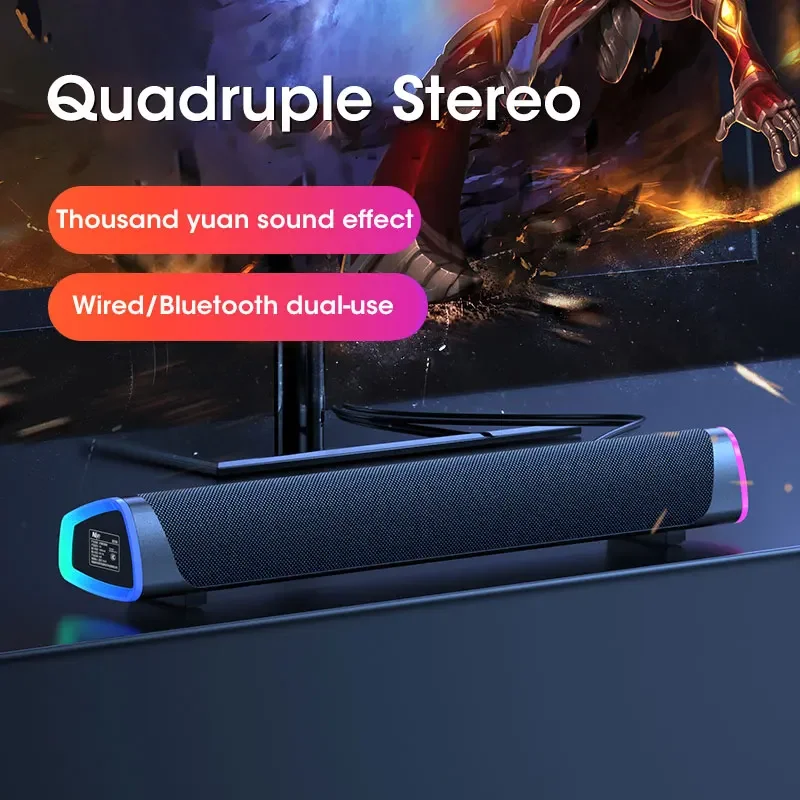 Soundbar 2.1 Saluran dengan Su - Gaming Speaker 2.1 ulasan dan harga