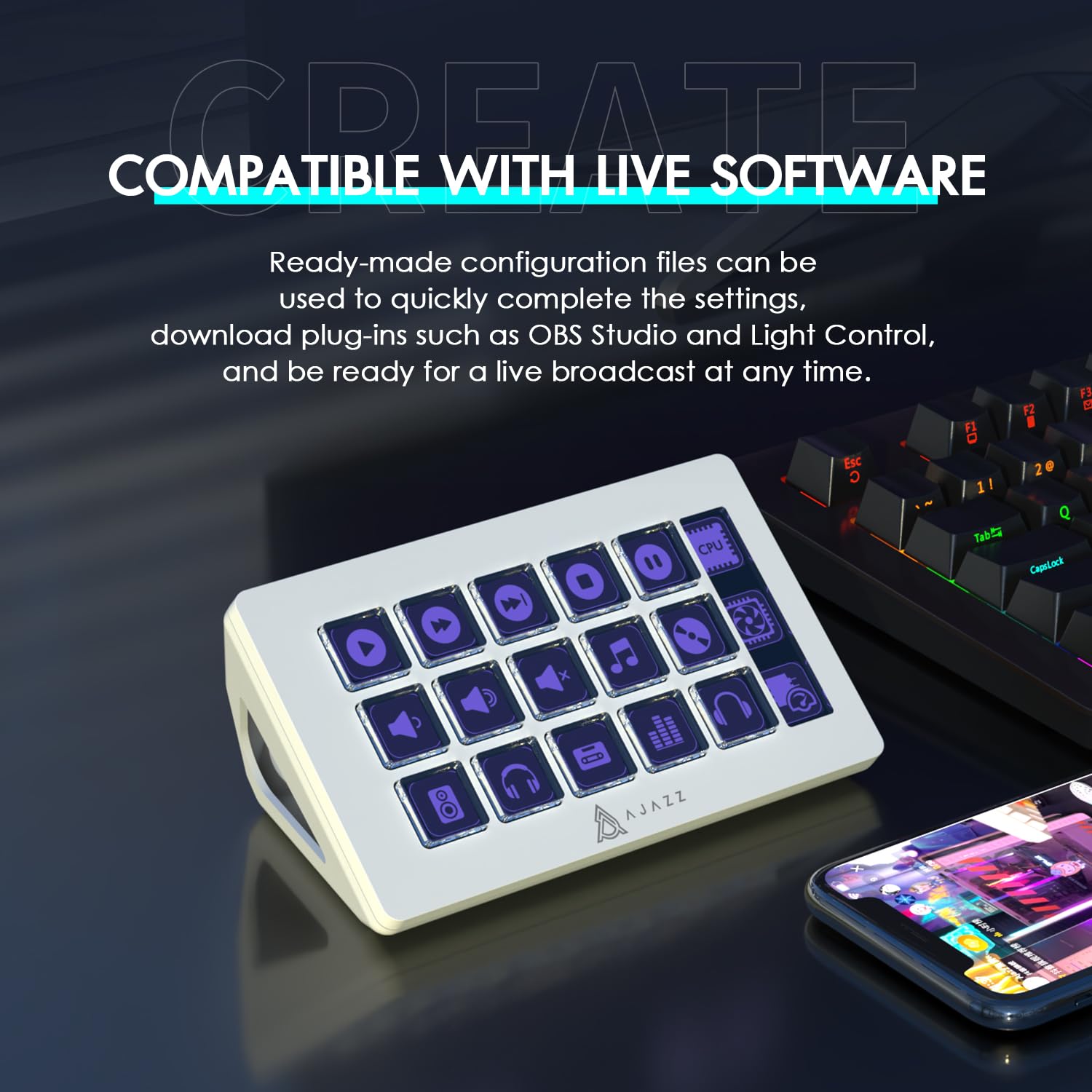 ATTACK SHARK x AJAZZ AKP153 ST - Elgato Stream Deck ulasan dan harga