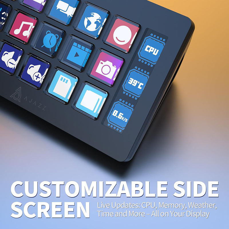 AJAZZ AKP153E/AKP03E Panel Kon - Elgato Stream Deck ulasan dan harga