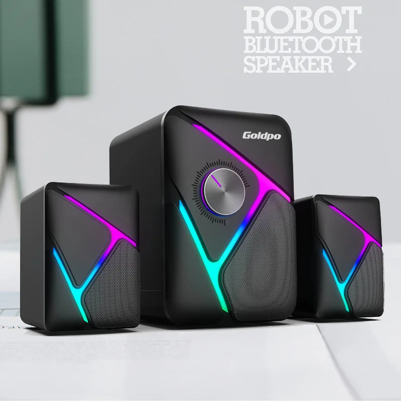 Audio Komputer 2.1 Subwoofer E - Gaming Speaker 2.1 ulasan dan harga