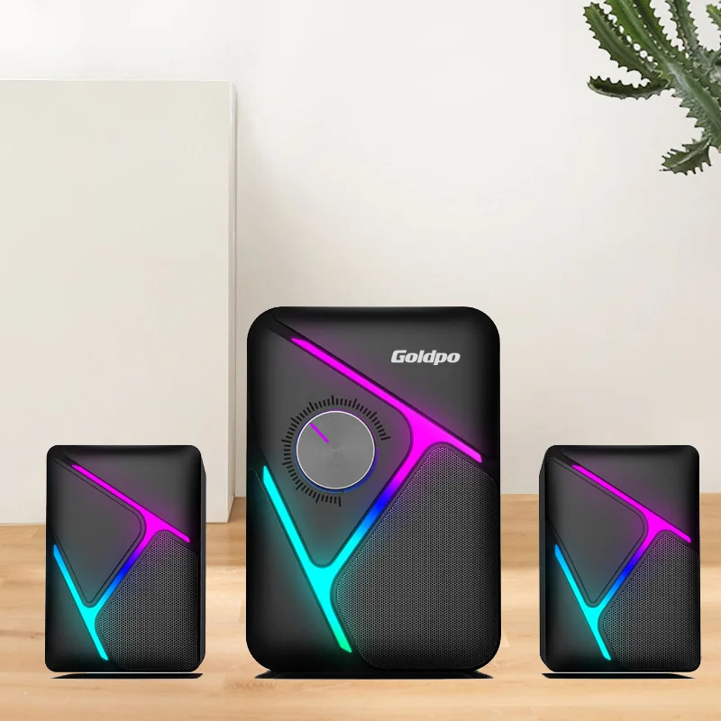Audio Komputer 2.1 Subwoofer E - Gaming Speaker 2.1 ulasan dan harga