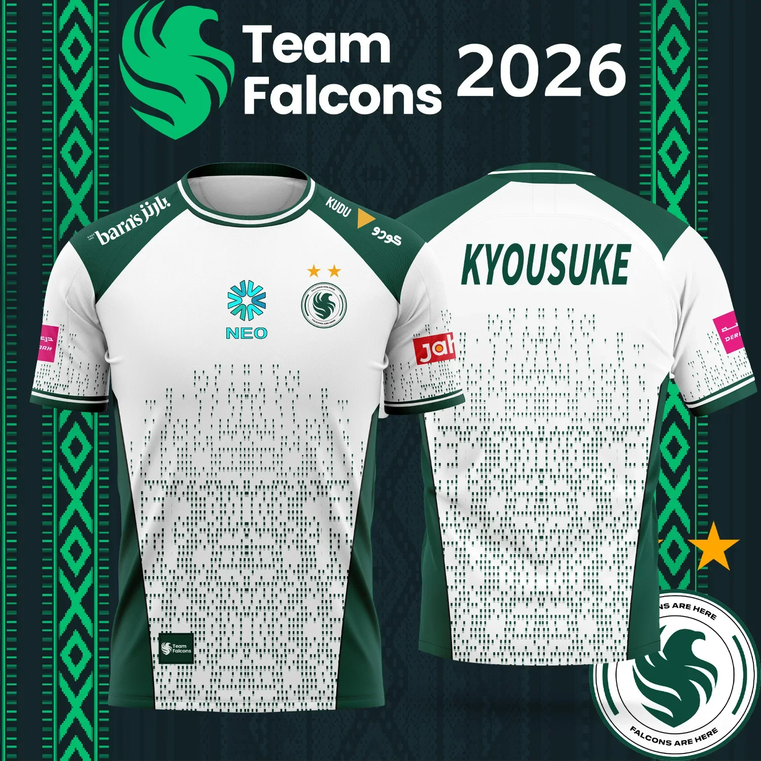 Jersey Tim Esports Falcons Tim - Esports Gaming Jersey ulasan dan harga